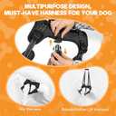 BENCMATE Dog Harness, Dog Lift Harness, Multipurpose Designed Harness with Reflective Strips, Dog Rehabilitation Lifts Vest for Old, Disabled, Joint Injuries, Arthritis, Paralysis Dogs(XXLarge)