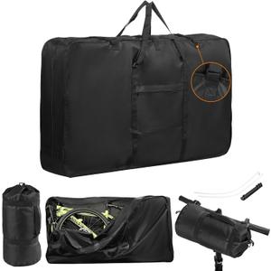 Bike Travel Bag,Upgraded 900D Mountain Bike Travel Bag with 3 Fixed Buckles,Strong Webbing and Seperate Compartments Inside,Large MTB Case for 26-29 inch Mountain Bicycle,55.1110.8231.29 inch