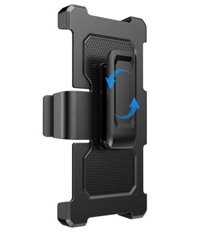 SIXBOX for Samsung Galaxy Z Fold 6 Belt Clip, Rugged Durable Sturdy 360° Rotatable Belt Clip Compatible with Galaxy Z Fold 6 5G 2024, Black
