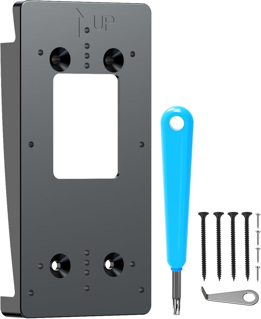 Doorbell Vinyl Siding Mount, Vinyl Siding Bracket Compatible with Video Doorbell, Doorbell Corner Mounting Wedge Kit (4" Standard Vinyl Siding Only)