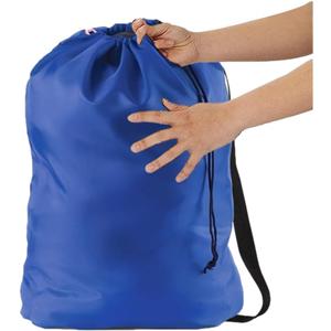 Summer Camp Laundry Bag, Heavy Duty w/Shoulder Strap, 22" x 28", Child Size, Small for Cruise, Water Resistant, Holds 2 Loads or 35 lbs, Dorm, Store Blankets, Yarn, Fabric & Clothes (ROYAL BLUE)