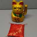 FANCYPUMPKIN 9" Lucky Cat Waving Arm Cat Asian Waving Lucky Cat-A