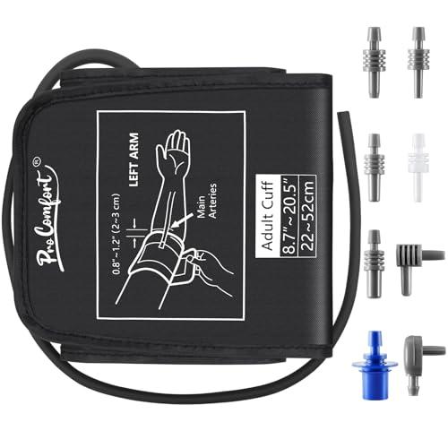 Pro Comfort Extra Large Blood Pressure Cuff 8.7-20.5" (22-52 CM)，Compatible with Most Automatic Blood Pressure Monitors, XL BP Replacement Cuffs for Adult Big ARM, with 8 Connectors