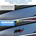 2 Pack Car Sport Stickers, Metal 3D Badges Sticker for BMW Emblem Logo Decals for BMW X3 X5 X7 X1 X6 X2 X4 3 5 7 8 2 6 4 1 M Series iX Z4 XM Car Decoration Accessories (Black)