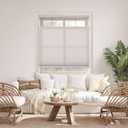 DEZ FURNISHINGS Cordless 1.5" Light Filtering Top Down Bottom Up Cellular Shade, 18" W x 48" H, Gray Cloud