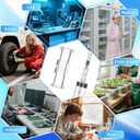 2 x 3 ml Luer Lock Syringe for Liquids, 10 Pcs Luer Connector, 10 Pack Syringe with Cap, Individually Wrapped