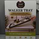 Walker Tray for Folding Walker with Cup Holders, Non-Slip Mat & Bag - Adjustable Universal Plastic Food Table for Seniors - Detachable Guardian Accessories - Removable Walker Trays for rolling walker