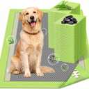 CROCI Dog Pads Extra Large, 28"x34" Pee Pads for Dogs, 2X Odor-Control with Charcoal & Bamboo Material, 4-Corner Adhesive Tabs, Super Absorbent & Leak-Proof (50 Counts)