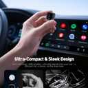 Wireless CarPlay Adapter for iPhone& Android,2-in-1CarPlay Dongle,Upgrade Wired to Wireless CarPlay Adapter,Cars with USB-A & Type-C Extension Cables,Stable Control,Plug and Play (Black)