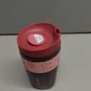 Owala SmoothSip Slider Stainless Steel Insulated Travel Mug with handle, 100% Leak Proof, For Hot and Cold Drinks, Travel Friendly with Sliding Lock Lid, 12oz, BPA Free, Leak Proof, Black Cherry