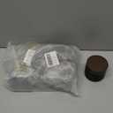 6Pcs 3.53 oz Small Travel Lotion Containers with lids Glass Sample Empty Round Cosmetic Jar Bottles for Creams Makeup Lotion Toiletries Storage (Black, 100 gram)