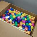 Ball Pit Balls Phthalate Free BPA Free Crush Proof Plastic - 7 Bright Colors in Reusable Play Toys for Kids with Storage Bag