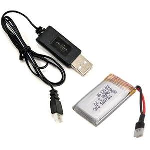 2 Pack 3.7V 300mAh Battery with MX2.0 Plug Replacement for 1/18 Scale Remote Control Shark T12 Battery 3