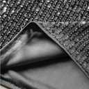 SweatyRocks Women's Sequin Tank Tops V Neck Sparkly Tops Sleeveless Glitter Vest Party Outfits (Black, L)