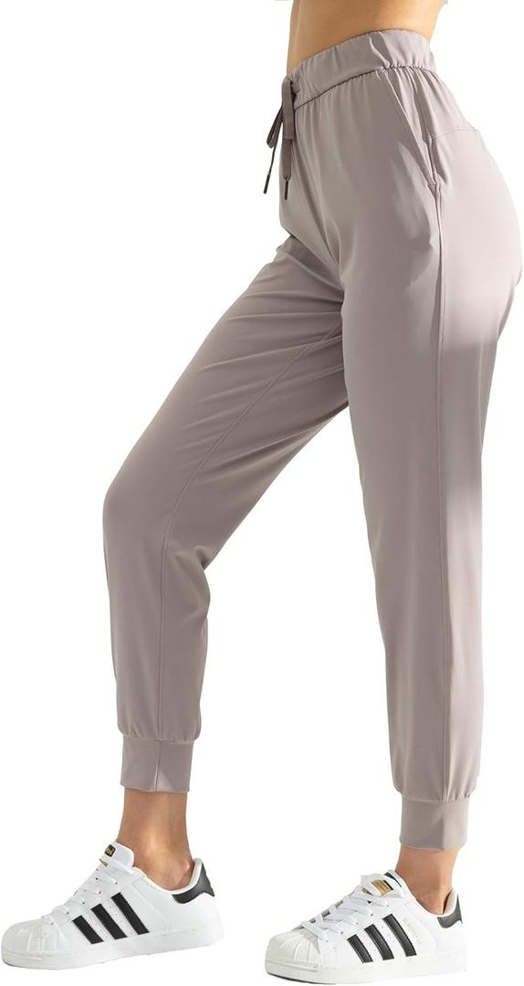 AJISAI Women's Joggers Pants Drawstring Running Sweatpants with Pockets Lounge Wear (Cloud), Size: Small Petite