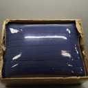 Madison Park Heritage Comforter Quilt Combo Set - Modern Luxury Design, All Season Down Alternative Bedding, Matching Shams, Decorative Pillows, Full/Queen(90"x90"), Color Block Navy 8 Piece