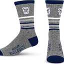 For Bare Feet Men's NFL 5 Star Marbled Crew Sock, 1 Pair