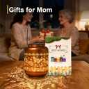Mothers Day Gifts for Mom Women - Butterfly Solar Lanterns Outdoor Waterproof Metal Hanging Solar Lights for Yard Garden Decor Gardening Ornament Birthday Gifts for Her Grandma