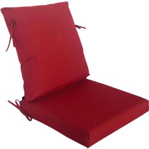 20"x20" Outdoor Universal Cushion Set of 1, Patio Cushions with Handles & Tiesi, Water-Proof Stain-Resistant UV Resistant Weather Resistant High Resilience Foam with YKK Zippers,Chili