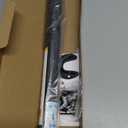 Closet Rods for Hanging Clothes, 17 to 28 Inch Stepless Adjustable Closet Rod, 1.3 Inch Diameter Metal Heavy Duty Closet Hanging Rod for Closet Wardrobes Laundry RV, Black