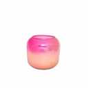 HD 6oz Iridescent Short Rounded Glass Candle Pink, 1 ct 