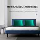 spencer & whitney Silk Pillowcase for Hair and Skin Health with Hidden Zipper 100% Mulberry Silk Bed Pillowcase Both Side 22 Momme Silk(Green)