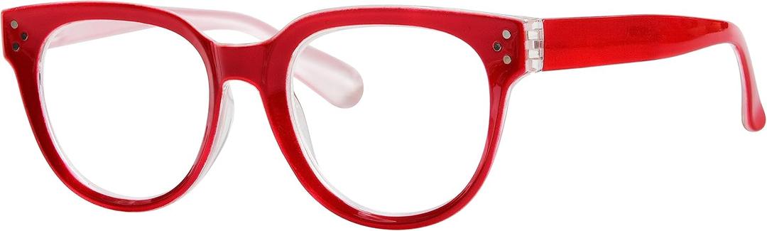 Eyekepper Oversize Reading Glasses Women Stylish Readers - Red +2.50