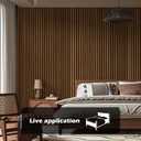 Art3d 4-Pack 48" x 24" Acoustic Wood Panels for Wall, Soundproof Wood Slat Panel for Wall and Ceiling, 3D Fluted Sound Absorbing Paneling for Interior Wall Decor, Living Room, Bedroom - Teak, 4pcs - 48" x 24"