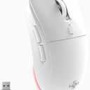 LORERAN Wireless Gaming Mouse, Tri-Mode 2.4G/USB-C/Bluetooth Rechargeable Mouse with Colorful RGB Lights, 4800DPI Optical Sensor, 6 Buttons, Ergonomic Mouse Gaming for PC, Laptop, Mac