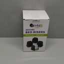 HOLDN STORAGE Adjustable Bed Risers and Furniture Risers-Stackable Bed Lift 3, 5, or 8 Inch-Set of 4 Bed Risers-Heavy Duty-Perfect for College Dorms- Supports up to 1,300 lbsFits Legs up to 2.75 W