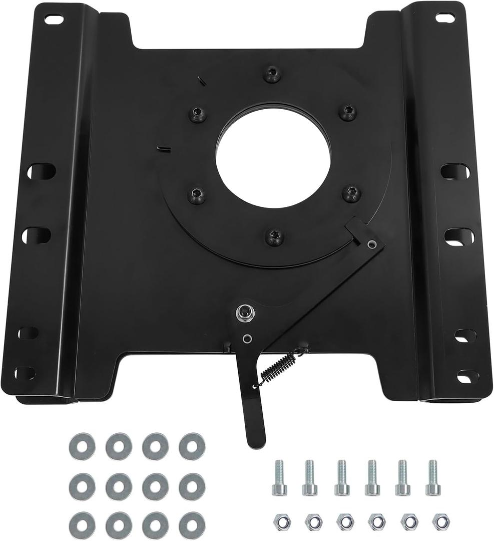 Driver Seat Swivel Base Compatible with Ford Econoline E150 E250 E350 E450 1997-2025 360 Rotation Heavy Duty Rust Proof Seat Swivel Base Mount Plate (Left Side)