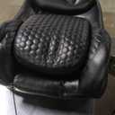 COLAMY Office Ergonomic Desk High Back Executive Chair with Pop-Out Lumbar Support, Upgraded Casters, Adjustable Headrest, Flip-Up Arms, Leather Home with Thick Cushion for Comfort - Black