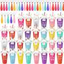 Tioncy 30 Sets Employee Appreciation Gifts Bulk 24 oz Plastic Tumbler with Lid and Straw Reusable Coffee Cups with Keychain Bowknot Card Christmas Gifts for Coworker Staff Worker Favors(Motivational)