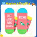 Frog Gifts for Women - Funny Frog Socks for Teen Girls, Animal Gifts Frog Cute Socks