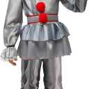 Spooktacular Creations Boy Scary Clown Costume, Scary Halloween Costume Kids, Killer Clown Outfit for Boys, M