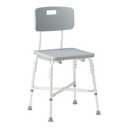 Medline Heavy Duty Shower Chair with Back, Bariatric Bath Chair, Supports up to 650 lbs