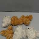 6 Pieces Mini Bear Plush Stuffed 4 Inch Small Bear Bulk Animal Toys for Baby Shower Party Favors Tiny Soft Doll Gifts for Graduation Keychain Bag Charm Supplies(Brown, Apricot)