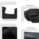 AlvaQ Womens Summer Cute Puff Sleeve Elastic Square Neck Mini Short Romper with Pockets (Small)