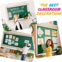 Dvobez Composition Notebook Border Bulletin Board Borders, 65.6ft Classroom Decor Scalloped Trim School Office Chalkboard Notebook-Themed Cool School Theme (Black)