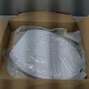 Toilet seat Elongated with Slow Close Hinges, Never Loosen and Easily Remove,easy cleaning Plastic, White (17.72"L x 14.37"W)