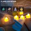 cridoz 2000 Pieces Artificial Rose Petals with 24 LED Tea Lights Candles, Romantic Decorations Special Night Set for Night, Valentine's Day, Wedding Anniversary or Table Dcor, Warm White