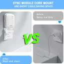 Outlet Wall Mount for Blink Sync Module Core, Sync Module Core Mount for Blink Indoor Outdoor Security Camera | No Messy Wires | No Drilling | Easy Installation - with Short Cable