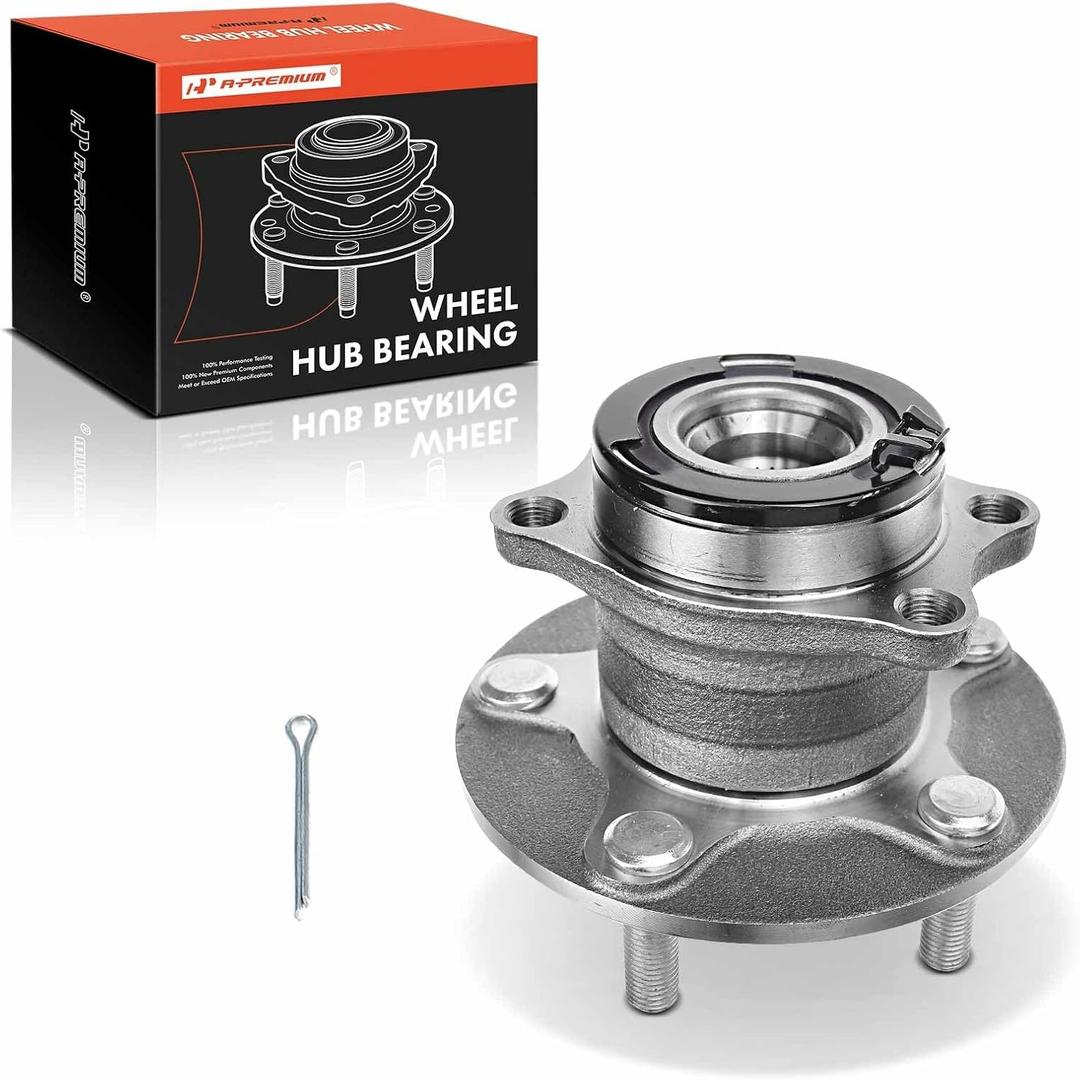 A-Premium Rear Wheel Bearing and Hub Assembly with 5-Lug Compatible with Mitsubishi Outlander 2007-2013, Lancer 2012-2017, AWD Only A-Premium Rear Wheel Bearing and Hub Assembly with 5-Lug Compatible with Mitsubishi Outlander 2007-2013, Lancer 2012-2017, AWD Only