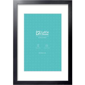 LaVie Home 16 x 24 Picture Frame Black Poster Frame,Display Pictures 12x18 with Mat or 16x24 Without Mat, Stable and Sturdy Frame and Polished Plexiglass, Suitable for wall decoration, 1 Pack
