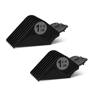 Clipper Guards Set 10 12 Compatible with Most Wahl Clippers, Extra Long Clipper Combs Replacement - 1.25", 1.5", Black Color