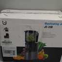 EanOruus Cold Press Juicer, 5.8" Wide Feed Chute Juice Extractor Machine with 400W, High Juice Yield, Slow Masticating Juicer for Whole Vegetables & Fruits, Grey