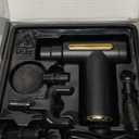 Massage Gun, Small Travel Tool, Massage Gun Deep Tissue,Percussion Handheld Portable Muscle Massager Tool for Full Body Pain Relief, Ideal Gifts for Men, Women(Black)