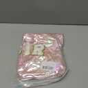 Hiroyuki Iridescent Makeup Bag, 14 inches Cosmetic Bag, Large Capacity Travel Pouch (Hair, pink)