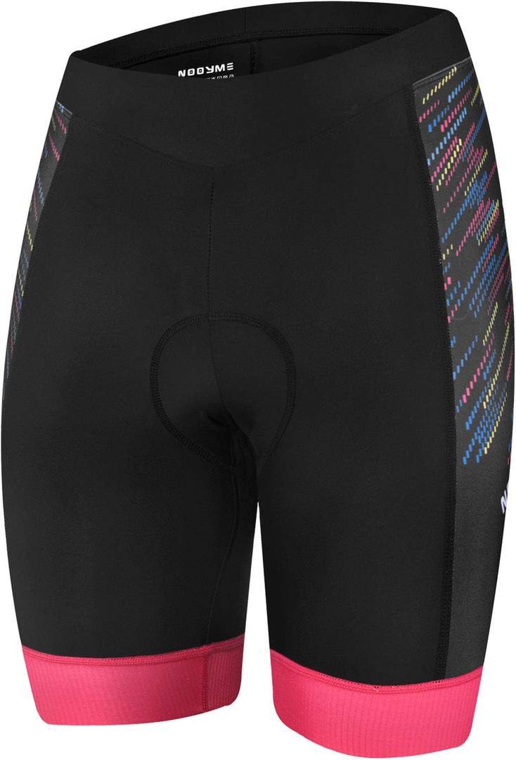 NOOYME Womens Bike Shorts for Cycling with 3D Padded Women Cycling Shorts (Small, 20_colorful)