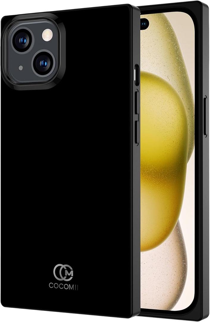 Cocomii - Rectangle Case Compatible with iPhone 14 Pro - Solid Color, Fashionable Hues, Glossy, Women Girls Men, Protective Phone Case for iPhone 14 Pro 6.1 inch